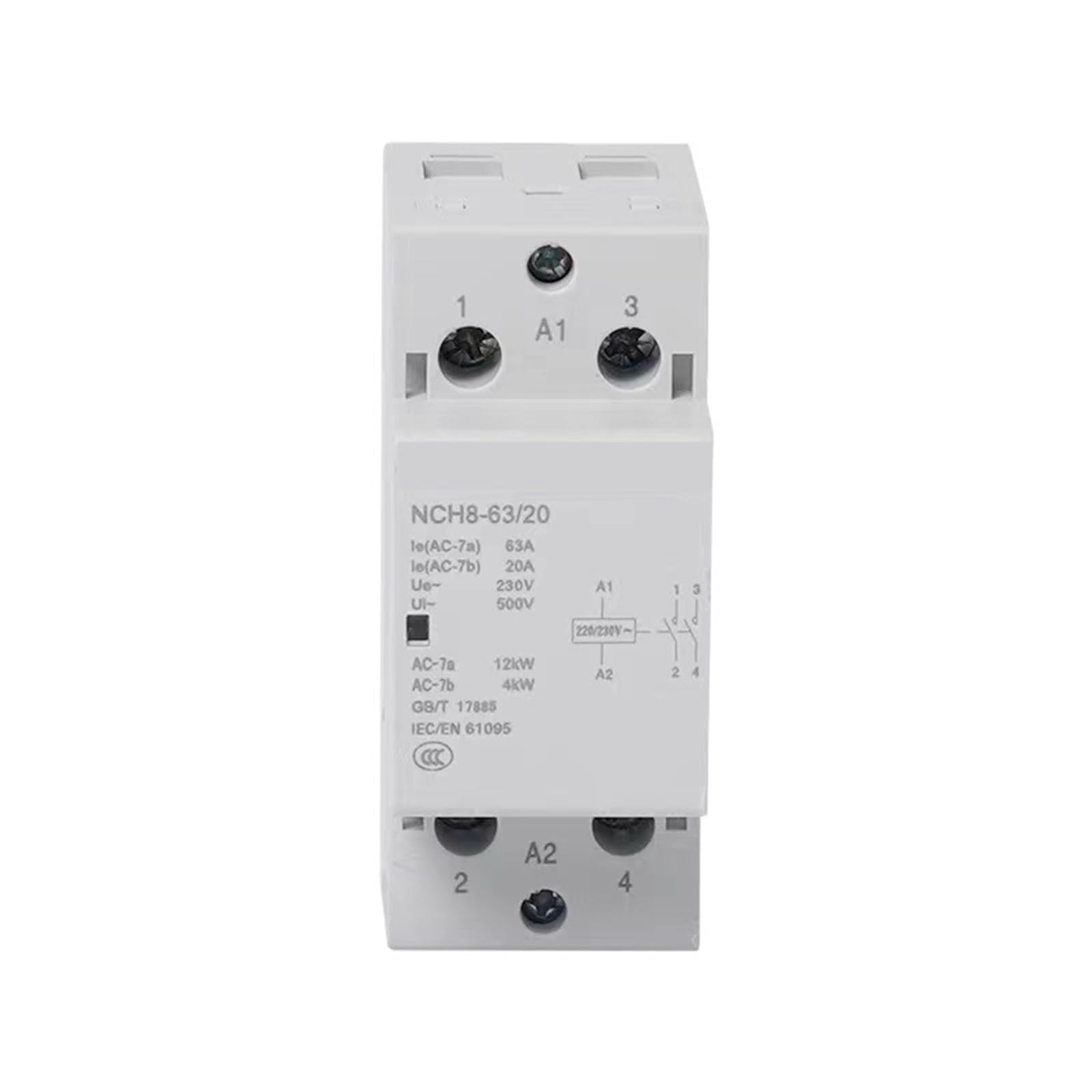 Contacteur domotique NCH8 63A pour la gestion de piscine et maison