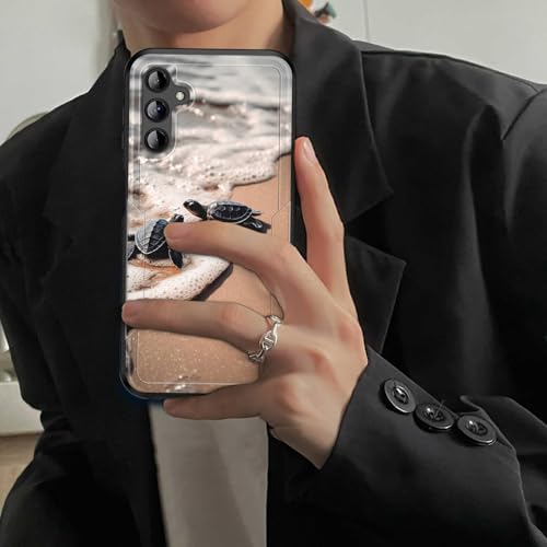 JHYYTUJTYP for Galaxy A16 5G Case,[Military Grade Drop Tested] Heavy-Duty Tough Rugged Shockproof Protective Case for Samsung Galaxy A16 5G 6.7 inch 2024,Sea Turtles on The Beach - image 4
