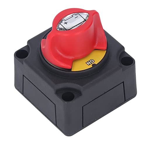TOOLSGO Sealed Battery Disconnect Protection Switch DC 12-48V Power Cutoff Isolator for Electrical System Isolation and Protection
