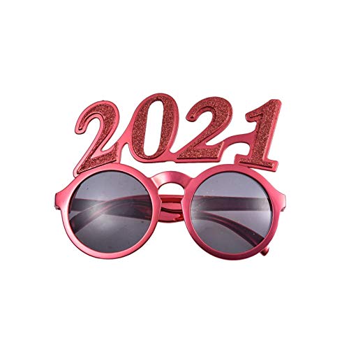 Preisvergleich Produktbild 2021 Neujahr, Fröhliche Weihnachten, Bilderrahmen für Brillen, Fotoprop, Dekoration, digitale Brille für Erwachsene und Kinder