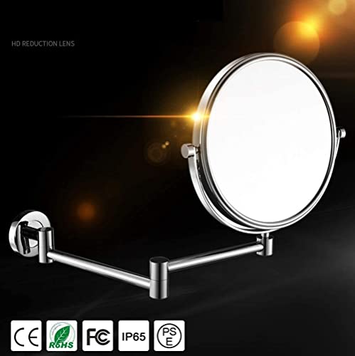 Miroir de maquillage mural double face pour éliminer les reflets flous