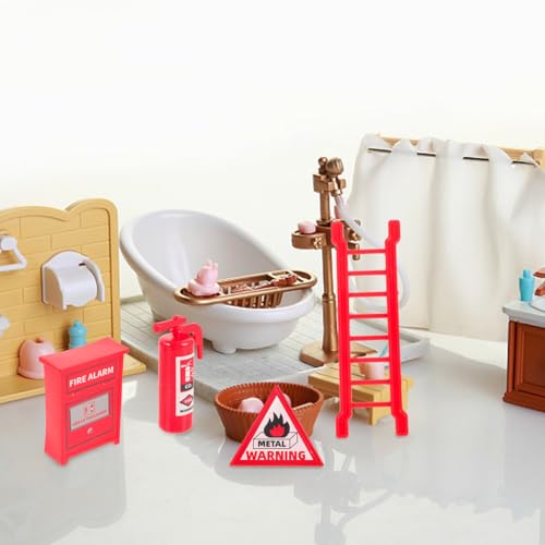 Toddmomy 8pcs Miniature Fire Extinguisher for Doll Houses Boy Girl-friendly Teaching Toy Decoration Safe Lightweight Plastic Firefighter Accessories for Boy Girl Pranks and Parties - Image 4