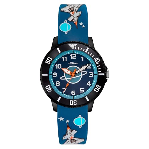 s.Oliver Unisex Kinder Analog Quarzuhr mit Silikonarmband