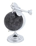 Deco 79 Aluminium-Globus, 40,6 x 33 cm