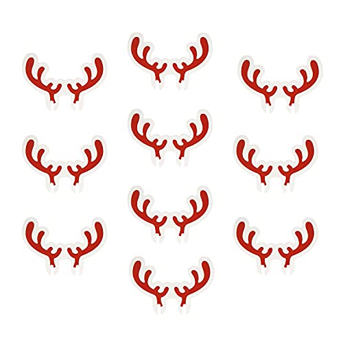 Oblique Unique® 10 STK Hirsch Rentier Geweihe für Gläser Glas Tisch...