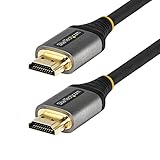 ULTRA ZERTIFIZIERTES KABEL: Die Ultra High Speed HDMI 2.1 Zertifizierung sichert, dass jedes Kabel die 8K Leistung erzielt - Mit Aluminiumdruckguss-Abschirmung, um die Signalintegrität zu verbessern und eine Signalminderung durch EMV-Störungen zu meiden