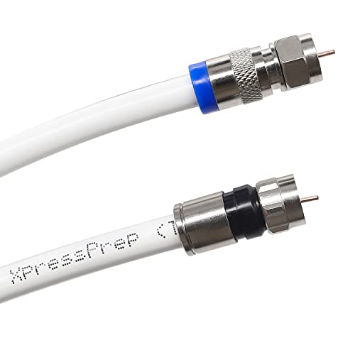 Image of mxuteuk Coax Cable Crimper Kit Adjustable RG6 RG59 RG11 75-5 75-7 Coaxial Compression Tool Fitting Wire Stripper With 10 pcs F Compression Connectors