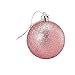 Juvale 48-Pack Mini Christmas Tree Ornaments - Pink Shatterproof Small Christmas Balls Decoration, Assorted 3-Finish Pearly Luster, Matte, Glitter, Hanging Plastic Bauble Holiday Decor, 1.5 Inches