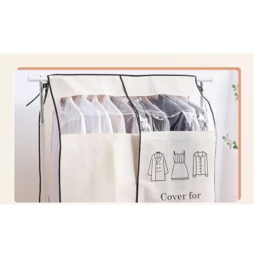 Garment Bags Household Three-dimensional Clothing Dust Cover, Suit Wedding Transparent Dust Cover, Coat Coat Protective Cover, Cloth Closet Clothing dust Cover (Color : A, Size : 90 * 110cm)4