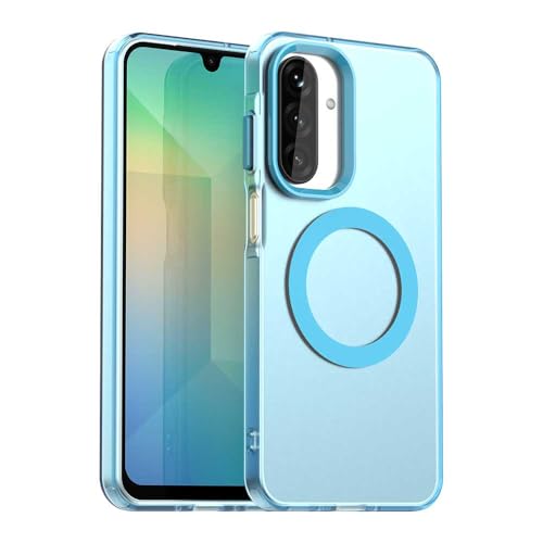 Coque Samsung Galaxy A17 compatible Magsafe magnétique antichoc bleu - Pzwoxukhov