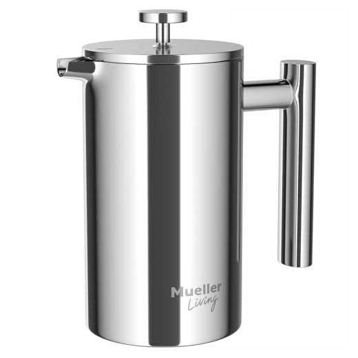 MuellerLiving 20oz Stainless Steel French Press