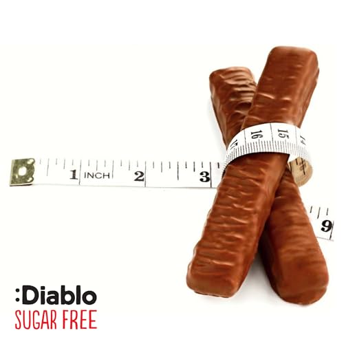 Diablo Cream Filled Milk Chocolate Wafers - No added Sugar, Maltitol Sweetened Treat, Individually Wrapped Biscuits Hamper Basket Ready Snack Pack, Perfect for Gifting - 30g, Pack of 8