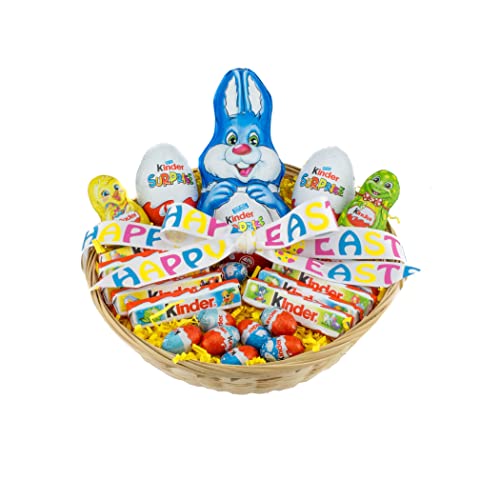 Kinder Cesta de Pascua de chocolate – Bandeja de regalo – Selección de figuras de Pascua Kinder