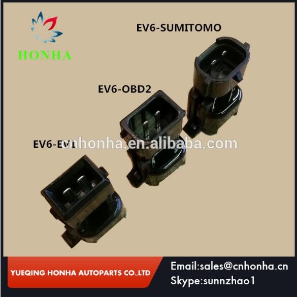 100pcs/lot EV1 to EV6/EV6 to EV1 Three Different Fuel Injector Sensor USCAR auto 2 pin Wire Harness Connector - (Color Name: EV6 to EV1)