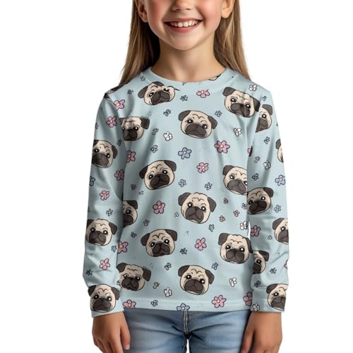 Image of Uourmeti Teens Girls Long Sleeve T Shirts Fall Outfits Boys Active Sportswear Running Tops