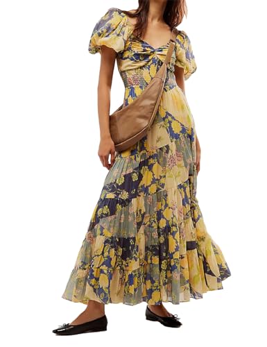 Robe longue florale fluide pour en finir avec l'inconfort de la chaleur en été - ABYOVRT