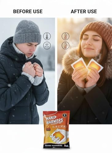 Image of Hand Warmers Heat Pouch - Self Heating Warmer Heat Pad | Heating Patch for Winters Trips | Portable Heater for Travel | Heat Patches for Winter | Winter Essentials for Men & Women (Pack of 5)