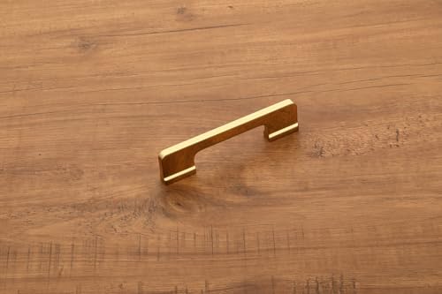 Image of HARMONUS ,Fancy Aluminium Kitchen Cabinet Handle /Pull Handle /Door Handle /Drawer Handle,PVD Gold Finish,Aluminium Alloy, 96 MM (4 Inch), 10 PCS HCPVDGOLDSAC-43-10-96MM