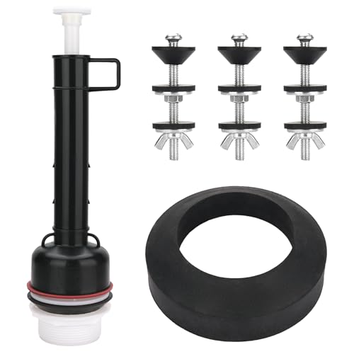 Toilet Flush Valve Replacement for Model # 211-11-1/2', Compatible with Mansfield 211,160 Series Toilet Tank for All Trip Levers, Comes with Toilet Tank to Bowl Gaskets with Brass Hardware Kits