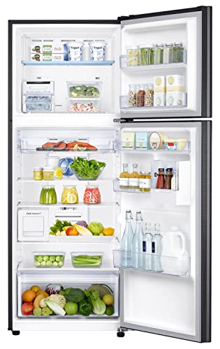 Image of Samsung 376L 2 Star Inverter Frost-Free Convertible 5 In 1 Curd Maestro Double Door Refrigerator Appliance (RT42C5C52BS /HL,Black Inox)