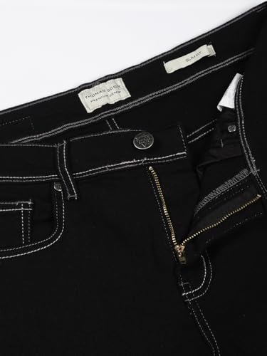 Image of Thomas Scott Men's | Solid | Brathable Fabric | Denim | Mid Rise | Casual Jeans for Men