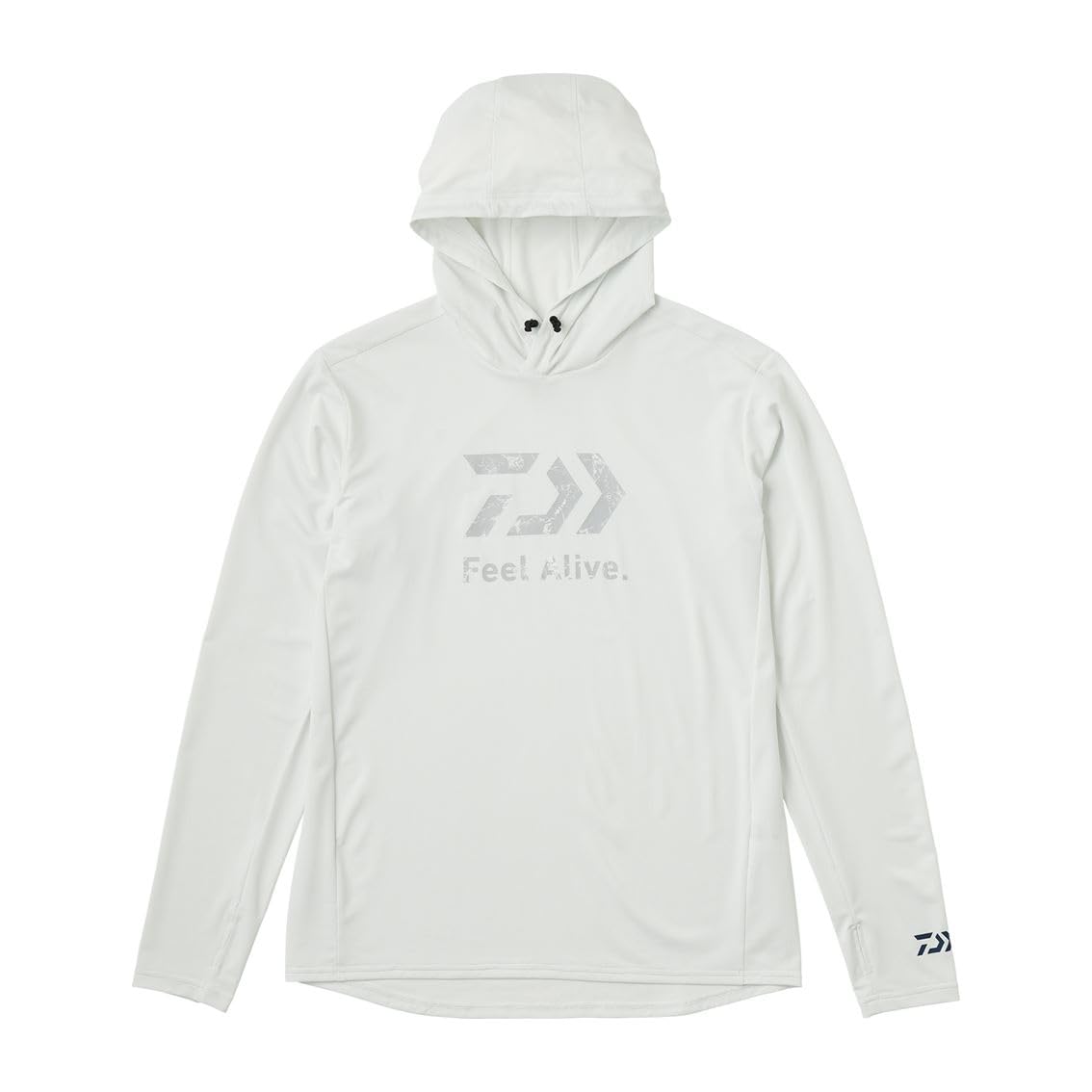 Daiwa DE-3525 Feel Alive Dry Hoodie (2025 Model) white M