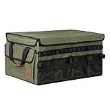 Naturehike公式ショップ トートバッグ キャンプ ボックス アウトドア 収納バッグ 大容量 キッチンツールボックス コンテナ ペグ収納マルチコンテナボックス 多機能 アウトドアバッグ クッキングツール キャンプ道具収納 収納ボックス キャンプバッグ アウトドア 車用 バーベキュー 衣類収納 (グリーン, 60L(30x58x40cm))