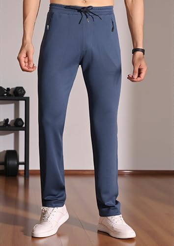Image of Men's Regular Fit Track Pants with Zipper Pocket||Track Pants for Men