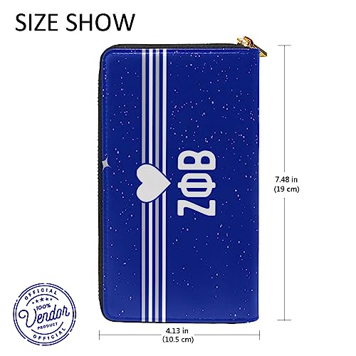 Bad Bananas - Zeta Phi Beta Sorority Paraphernalia - Vegan Leather Zip Wallet - Official Vendor2