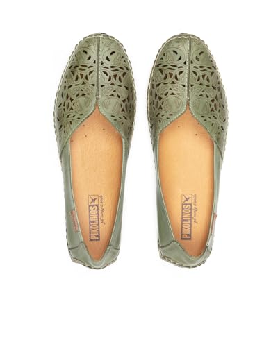 Image of PIKOLINOS Jerez 578-4976 Women's Slip-On Moccasins - Premium Calfskin Leather - Removable Cushioned Insole, Flexible Sole, Lightweight Everyday Comfort