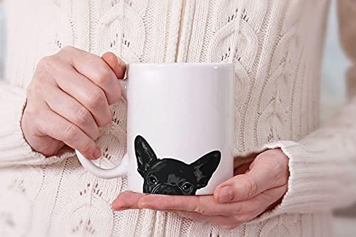 MUGBREW French Bulldog Puppy Dog Black Ceramic Coffee Mug Tea Cup, 11 OZ - Image 7