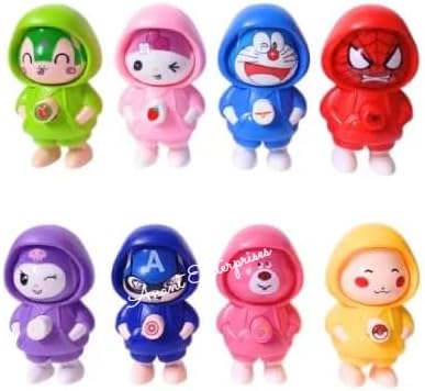3 Pcs Face Changing Rock Paper Scissors Keychain Toy Set – Hoodie Key Rings for Kids | Press & Change Expression Key Chain | Party Return Gift for Birthday Multicolor, Pack of 3