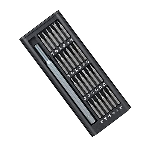 DYNWAVE Kit de chave de fenda de aço S2 25 em 1 com estojo Ferramenta manual Broca de chave magnétic