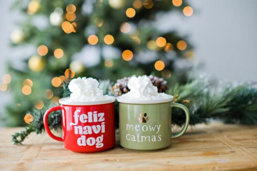 Pearhead Tasse Holiday Feliz Navidog, cadeau de Noël fantaisie pour les propriétaires de chiens, décoration de vacances pour les amoureux des chiens, tasse de Noël, tasse à café saisonnière, 445 ml – vue 6