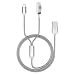 Produktbild 2 in 1 Ladekabel für Watch 7/SE/6/5/4/3/2/1, Nylon Geflochten USB Ladegerät, kompatibel mit Watch/Phone 13/13 Pro/12/12 Pro/11/11 Pro/XR/X/8 und Pad (Black)