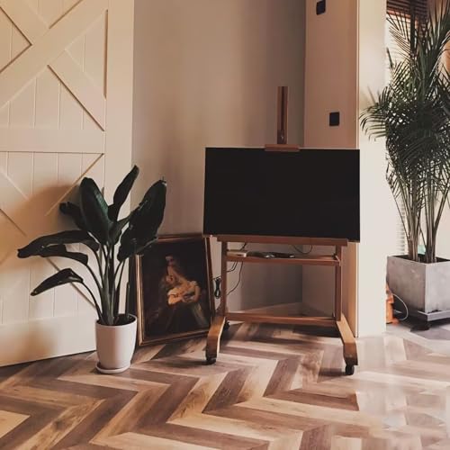 Soporte de pie para TV LCD de madera maciza ajustable
