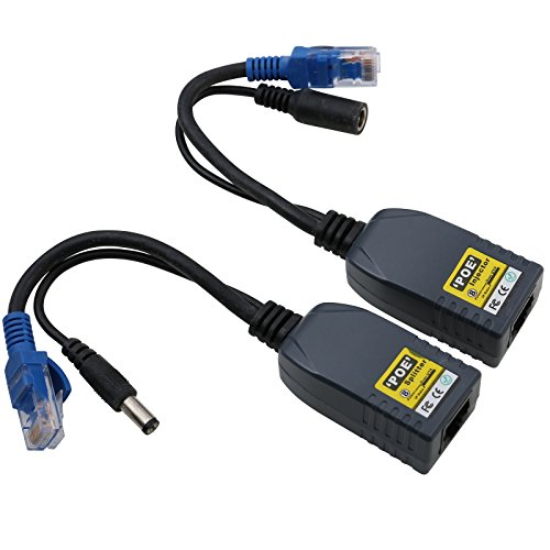 UHPPOTE PoE Splitter Injector Adaptador Power Over Ethernet 100M Red UTP 8 Nucleos miniatura 1