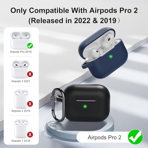 KOKOKA Case Cover Compatible with AirPods Pro 2 2022 & 2019 with Cleaner Kit - Image 2