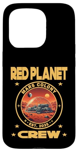 Red Planet Mars Colony Crew Est. 2035 �F���T�� �X�}�z�P�[�X iPhone 15 Pro �p