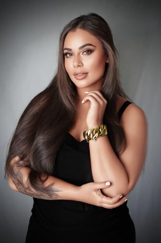 ROWIN&CO Jewelry Huge 32mm Chunky Chain Necklace Heavy Sturdy 18K Gold Plating 316L Stainless Steel Hip Hop Punk Fashion Party Gift for Men Women Cuban Chain, 8.66-35 Inch4