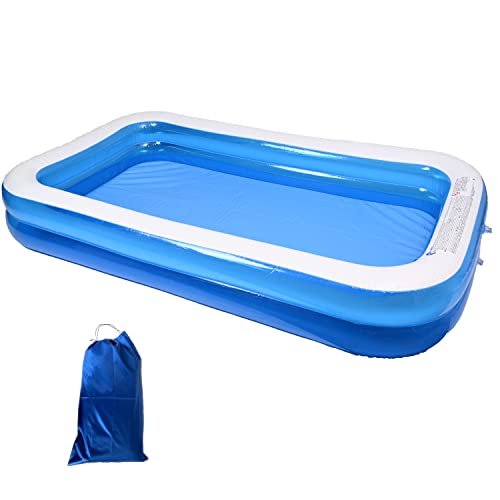 Lagurus ファミリープール ビニールプール レジャープール 家庭用プール 子供用プール 収納袋付 プール 大型 キッズプール 庭 ベランダ 水あそび 透明タイプ 空気弁2段構造 安全