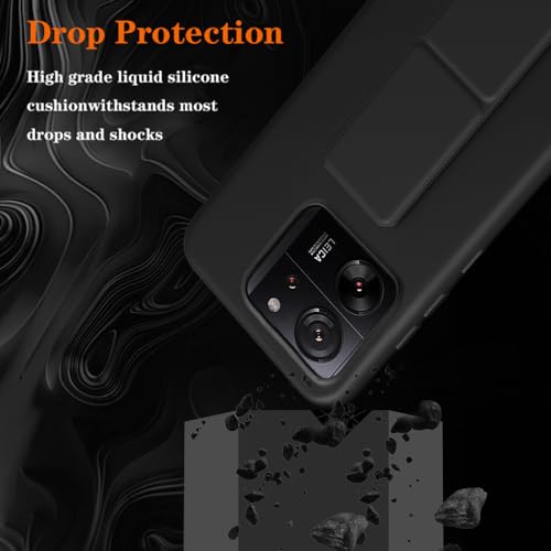 Pusiikeer XIAOMI 13T Pro Phone Case, Stand Case With Tempered Glass Screen Protector Hide Folding Kickstand Silicone Tpu Shockproof Protective Cover Phone Case For Xiaomi 13T/13T Pro thumb #5