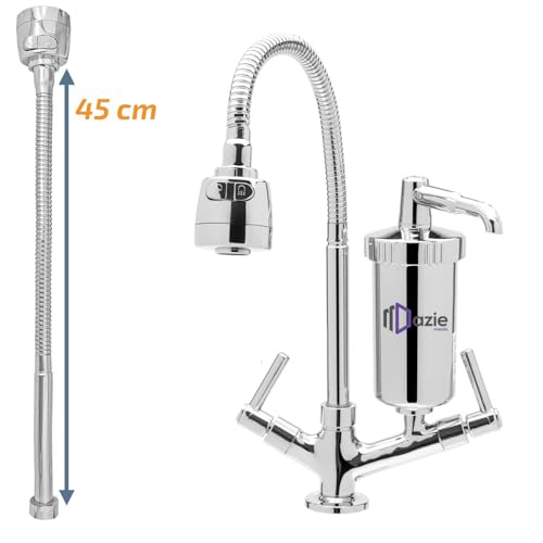 Torneira Com Filtro Gourmet Cozinha Bancada 1/4 Volta Flexível