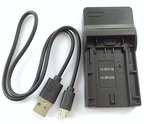 New IA-BP210E Small USB Camera Battery Charger For Samsung SMX-F54BN F500SN F400RN F501BP HMX-H305BN H300BP H200RN H204LN H320BP HMX-H205RP H203SN H205LP H304RP H300UN H304BN S15EDC Accessories