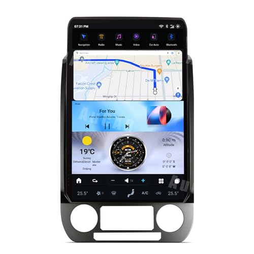 AUCARAUTO Upgraded 17.0 Inch Touch Screen Android 13 Car Radio Head Unit for Ford F150 F250 Raptor 2015-2020 Car Multimedia Stereo Player GPS Navigatio, 128GB, US 1 Yr Service (OEM SYNC 3 System)