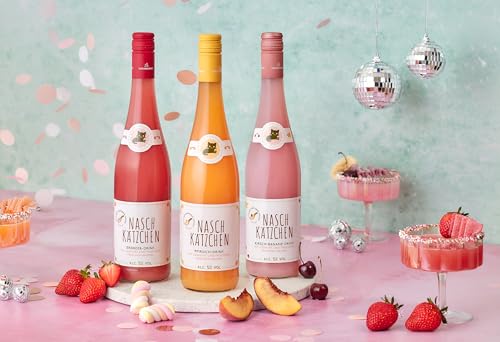 KATLENBURGER - Naschkätzchen Pfirsich - NEUE Rezeptur! | Trinkfertiger Erfrischer mit cremigem Joghurt und frischem Fruchtwein. Geschmacksrichtung: Pfirsich. Inhalt: 6x 0,75l mit 5,0% vol.