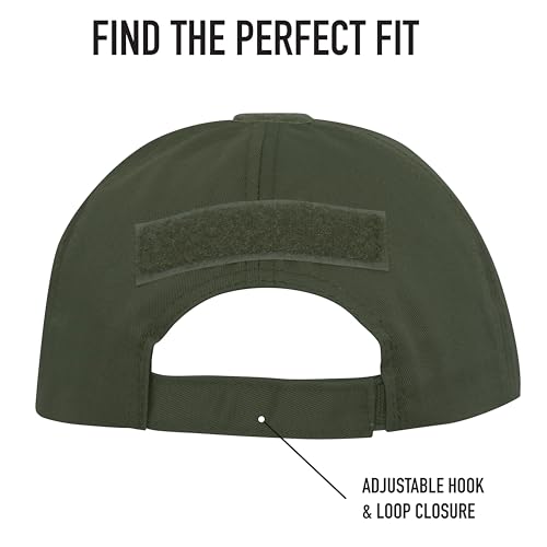 Rothco Tactical Operator Cap | Military Hat | Baseball Cap with Loop Field
