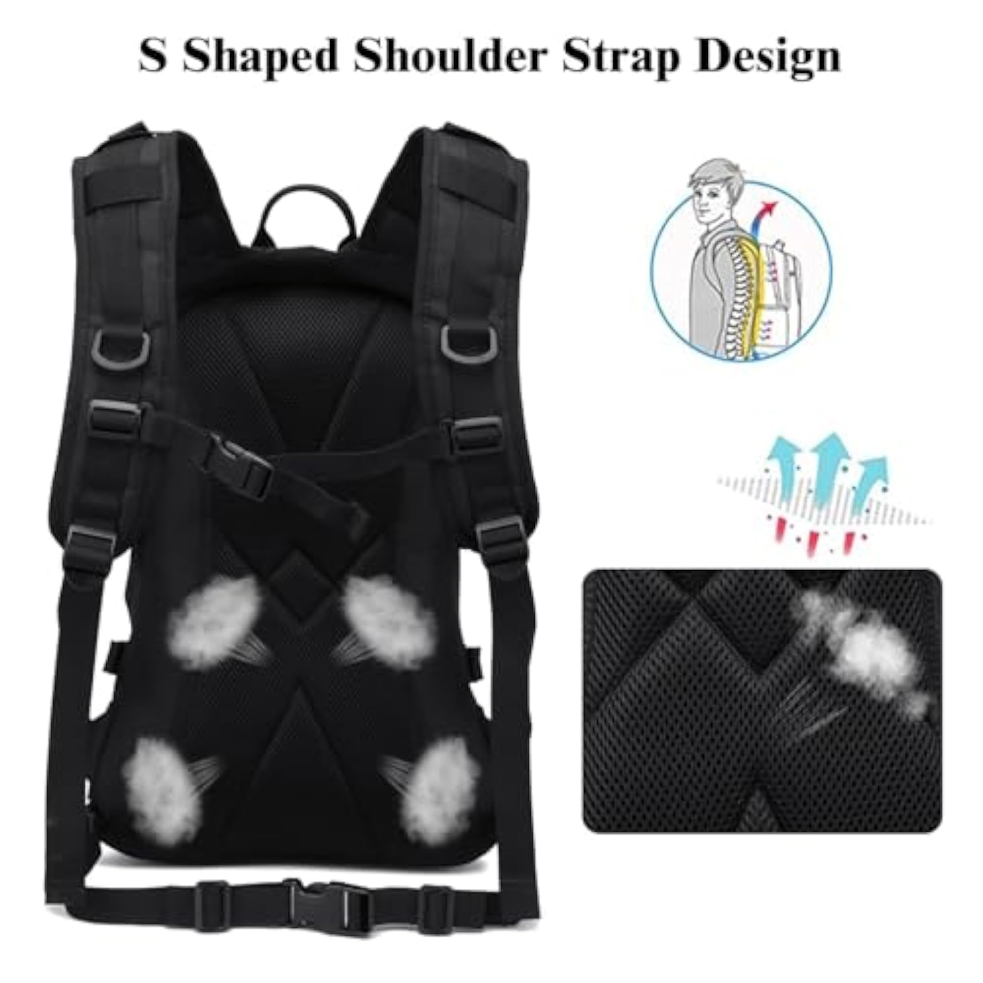 25L Military Tactical Backpack, Practical and Durable
