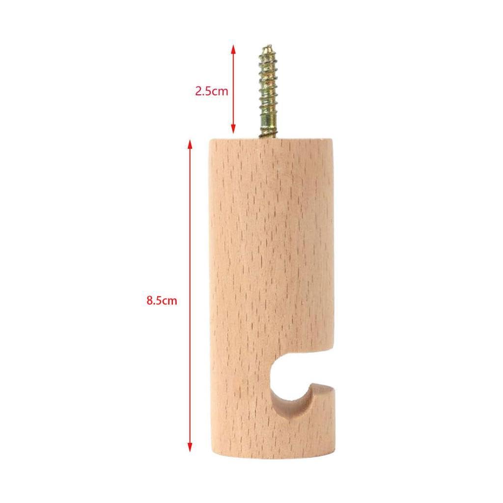 Gancho de Techo de Madera, Soporte para Colgadores de Plantas Modernos, Gancho para Colgar Campanillas de Viento