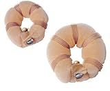 JOVANA Hot Buns 2 Piece Styling Styler Twist Ring Former Shaper Doughnut Donut Chignon Bun Maker Clip Hair Curler Accessory Small & Large (Light Blonde)